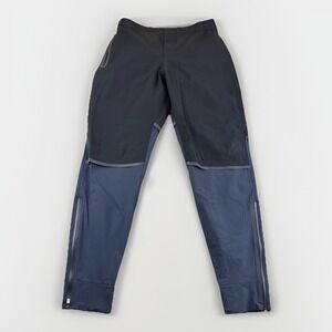 On Running Waterproof Pants Mens S Joggers Workout Blue Black Ankle Zip Cloud